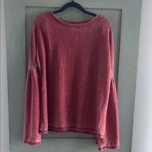 Women's Pink Long Sleeve Top